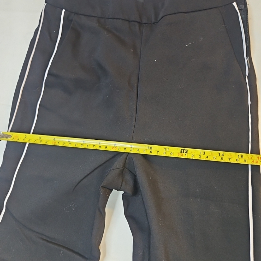 Zara Basic Collection Black Straight Leg Cropped … - image 7